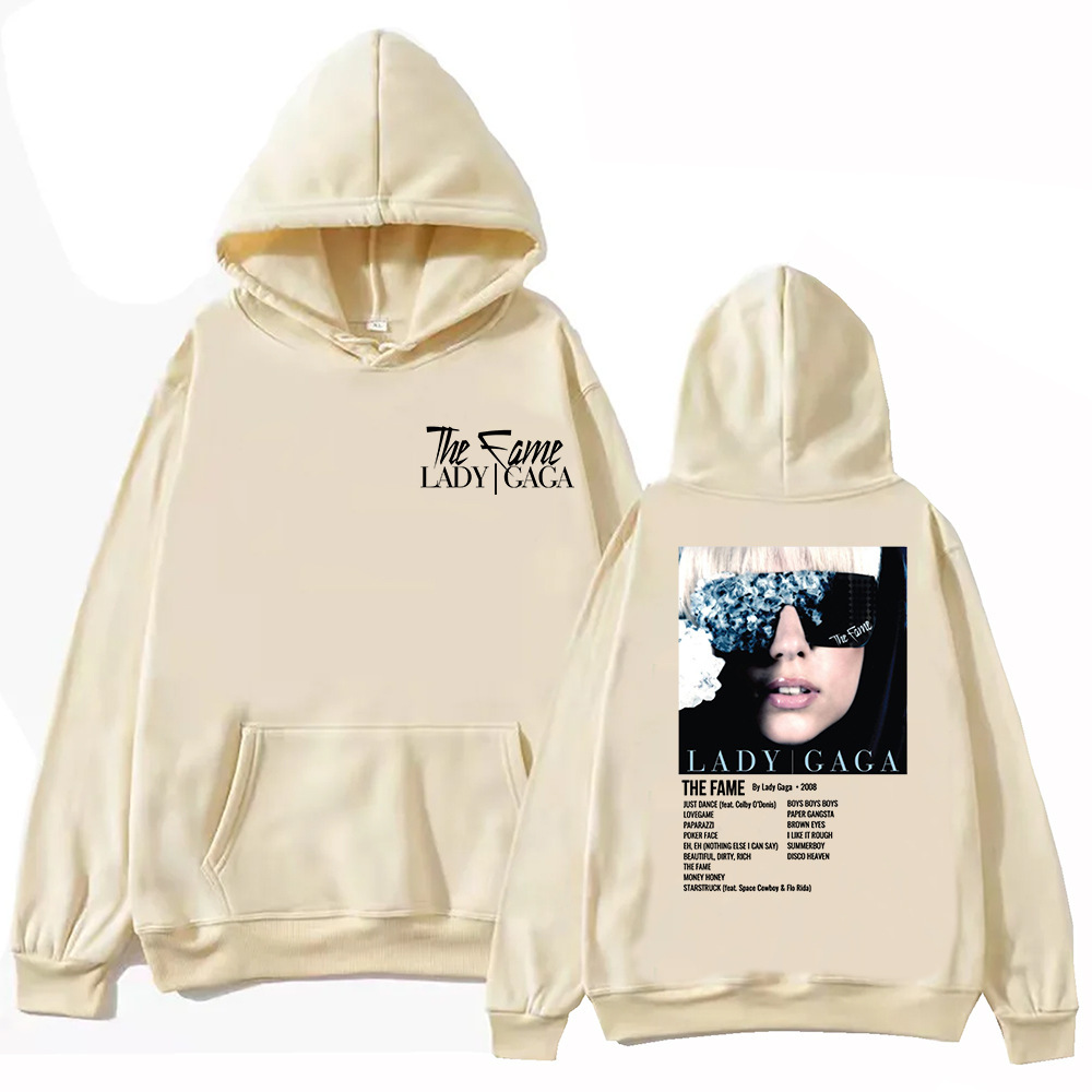 The Fame Lady Gaga Hoodie Harajuku Hip Hop Pullover Tops Swe