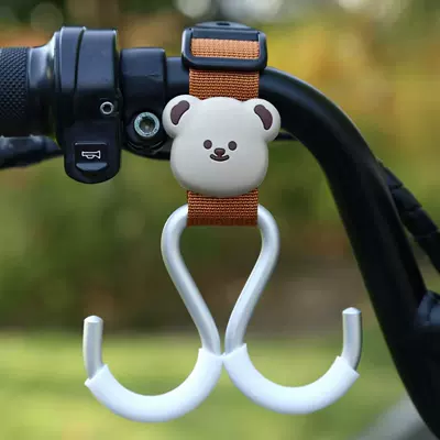Other Electric Vehicle Accessories – Electric Vehicles, Motorcycles - brown-webbing-aluminum-double-hook-short-style-little-brown-bear