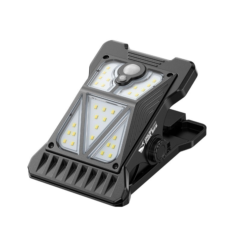 New Outdoor Courtyard Balcony Super Bright Solar Charging Clip Light Outdoor Wall Light Yard Fence Sensor Light