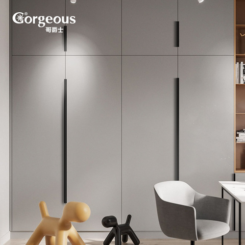 1.2 Thick Aluminum Alloy Arc Edge Handle Cabinet Drawer Door Invisible Long Handle Wardrobe Door Handle Wholesale