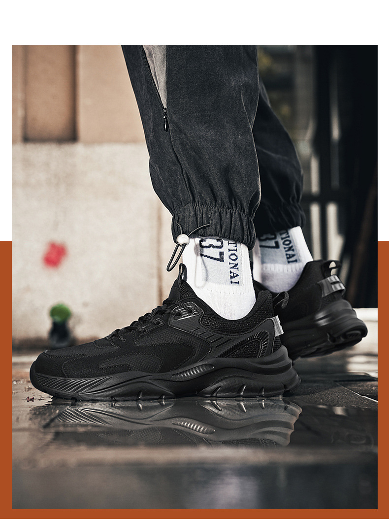 Man Atletiksko Sportssko Sneakers Stof Mesh Buestøtte Let at rengøre Letvægtsfodtøj Fodtøj_voghion.com