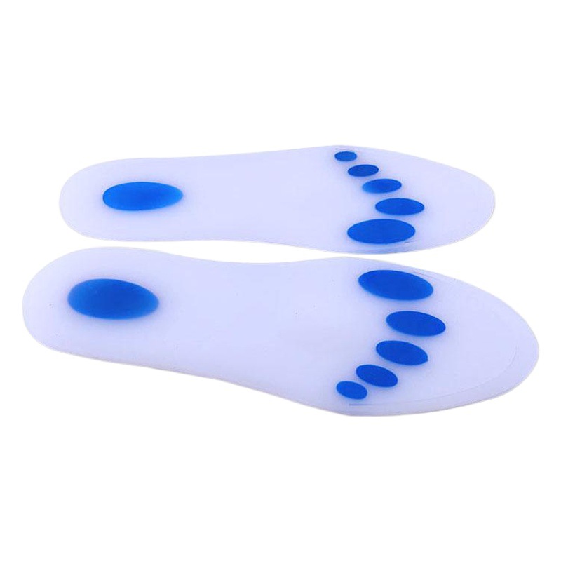 Plantilla de silicona blanco lechoso suave y cómodo chip de absorción de choque anti-presión suave anti-desgaste anti-dolor plantilla de palma completa