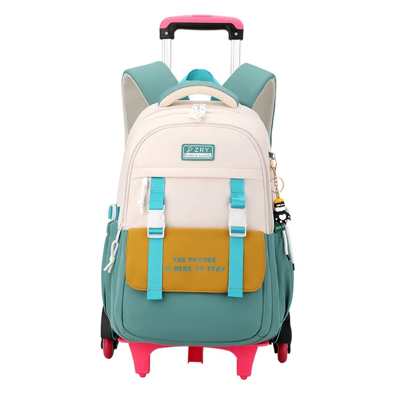 Peces naturales nuevo carro mochila Escuela Primaria niñas reducción de carga gran capacidad mochila Niños Estudiantes de la escuela primaria entrega de una sola pieza