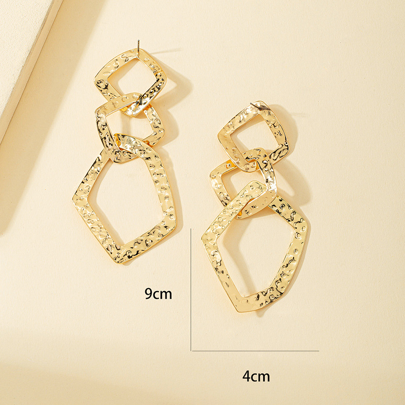 Ins Style Luxurious Lady Geometric Alloy Women's Earrings display picture 2