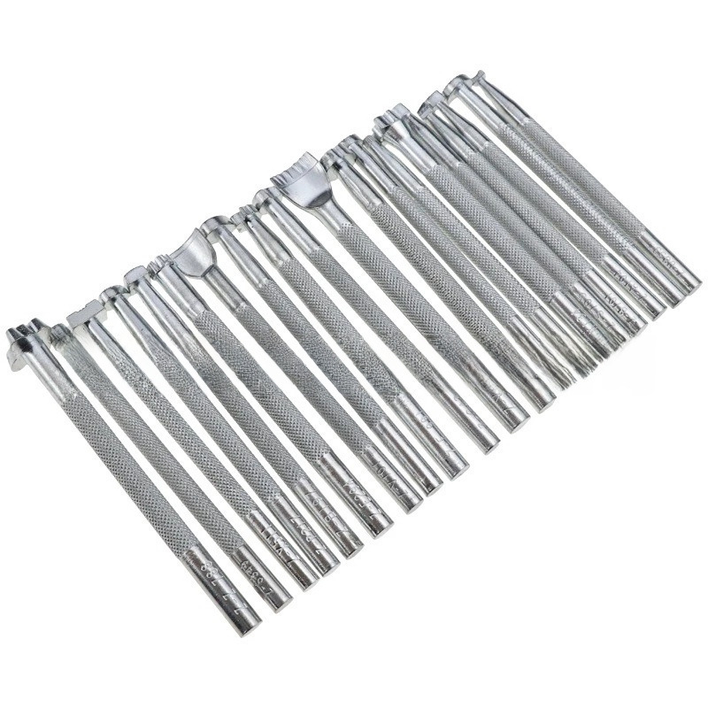 DIY cuero hecho a mano tallado forma herramienta aceite pluma sello cuchillo de corte punzonado