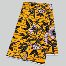 现货非洲全棉蜡染布批发零售Cotton African Wax Fabric6码蜡布