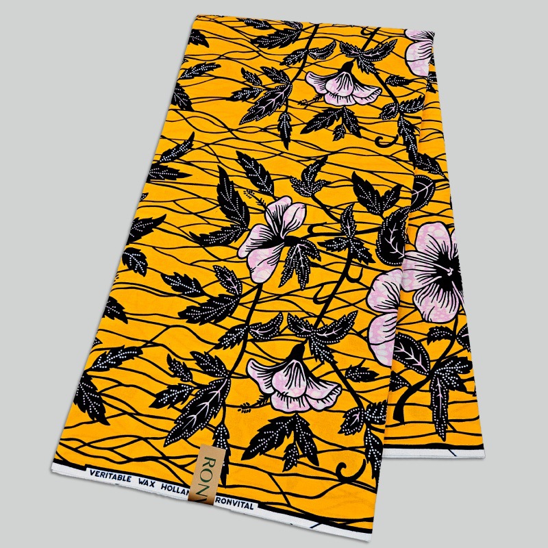 现货非洲全棉蜡染布批发零售Cotton African Wax Fabric6码蜡布