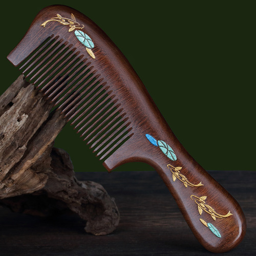 精品正宗黑檀木梳子木质家用女生专用士长发高档实木工厂批发