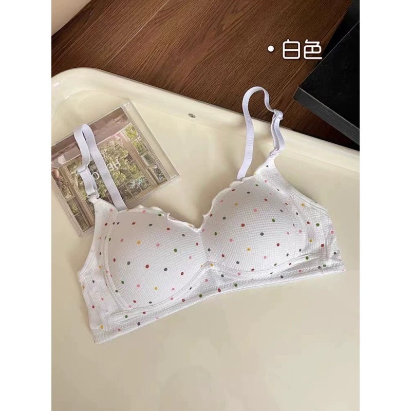 日系甜美薄款少女内衣女小胸聚拢高中学生无钢圈无痕防下垂文胸|undefined