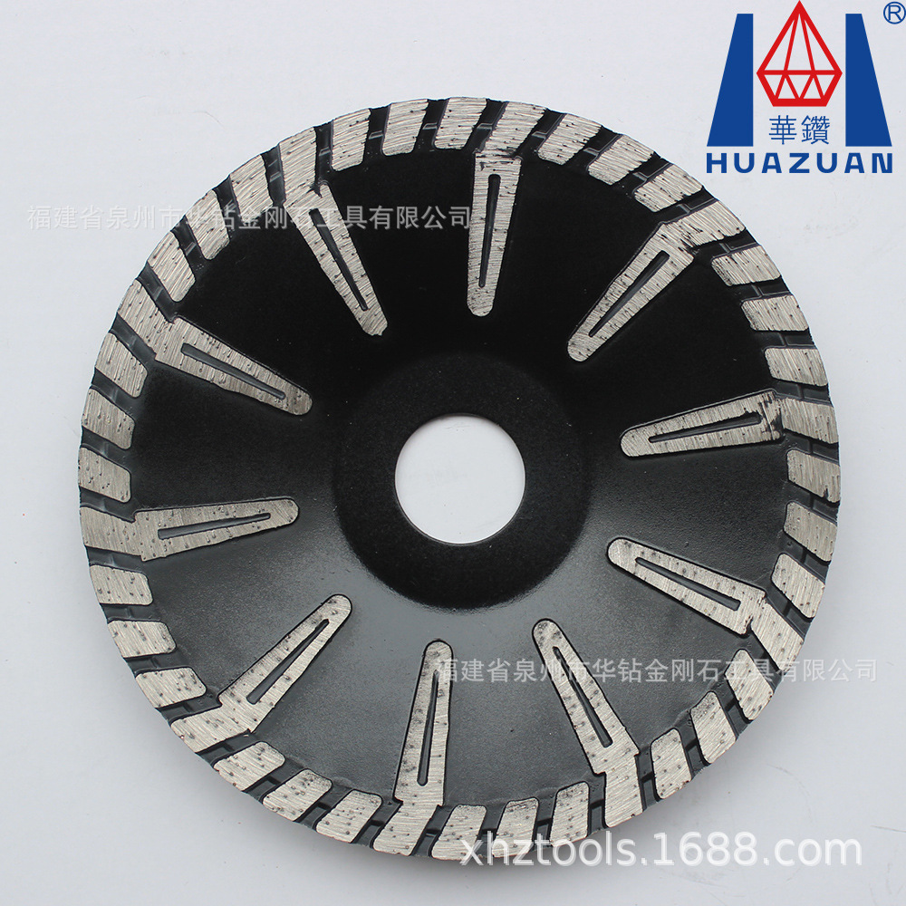 烧结金刚石锯片弧切片 石材板台圆形圆弧切割专用弧切片曲线锯片
