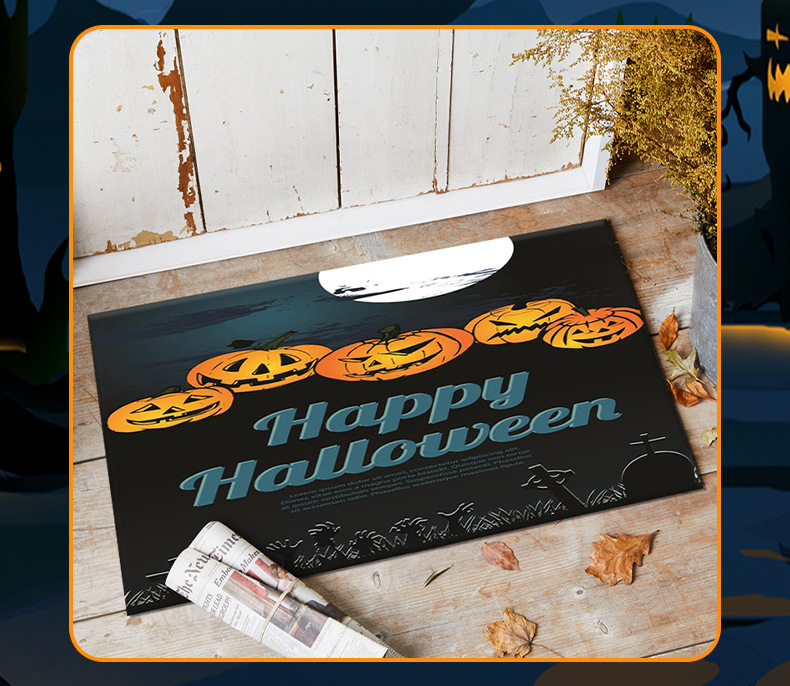 万圣节地垫,入户门垫,主题装饰地垫,跨境地垫