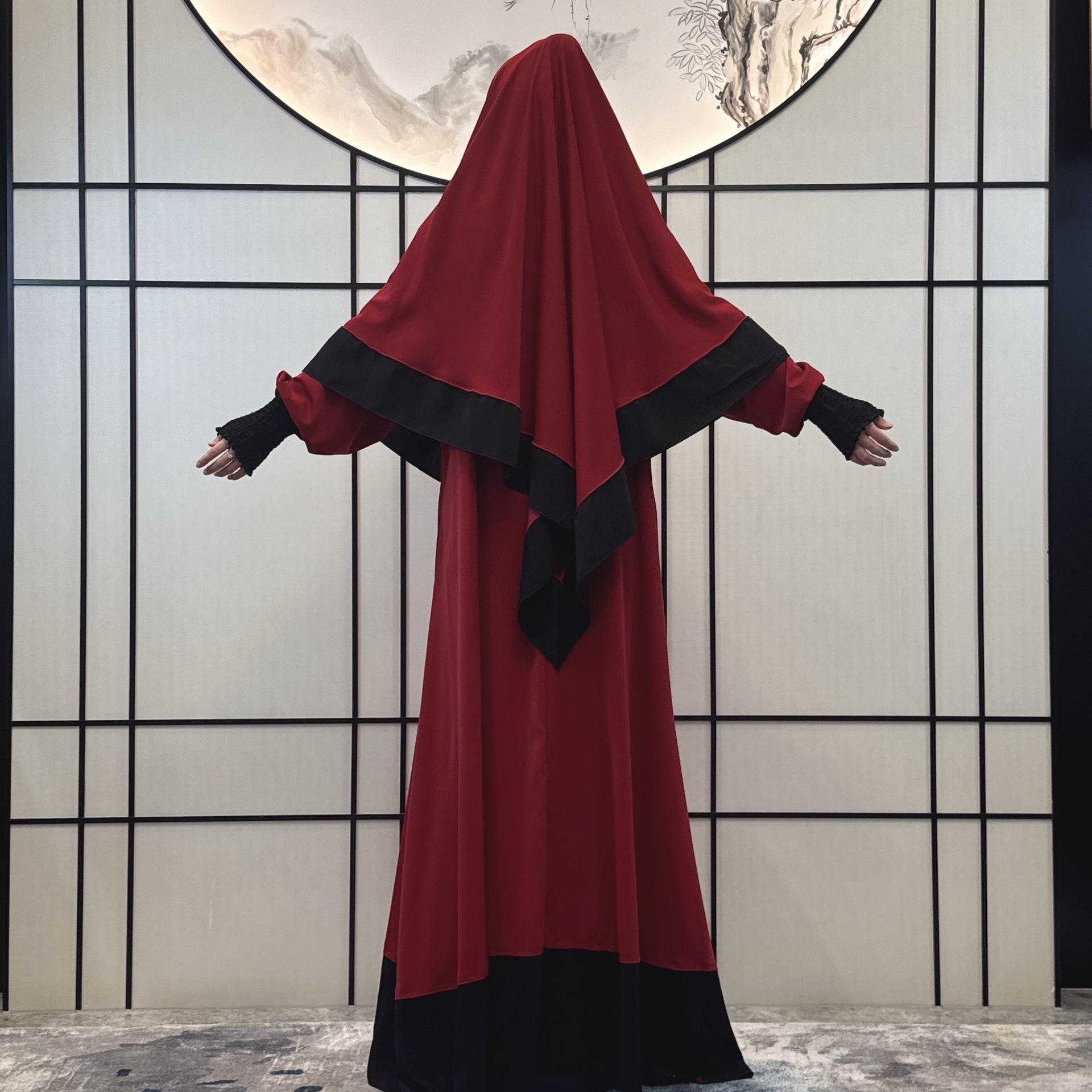 Women's Clothing new women's dress robe women's robe female Middle Eastern robe three piece dress_voghion.com