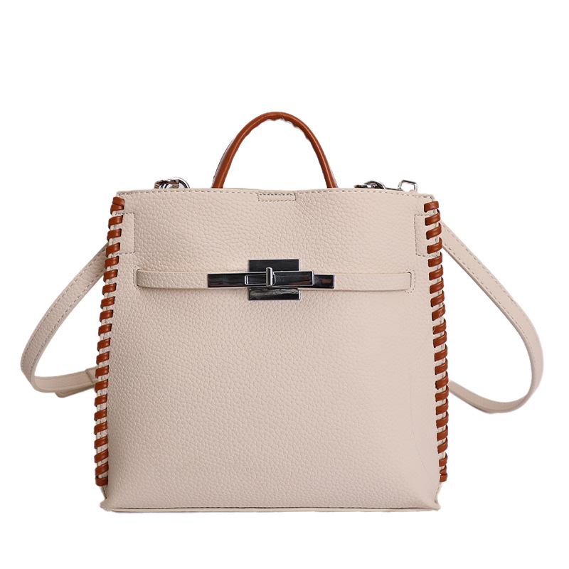 Bolso para mujeres 2026 nuevo estilo de alta calidad de moda tejida bolsa de mano alta textura versátil de viaje mochila de hombro