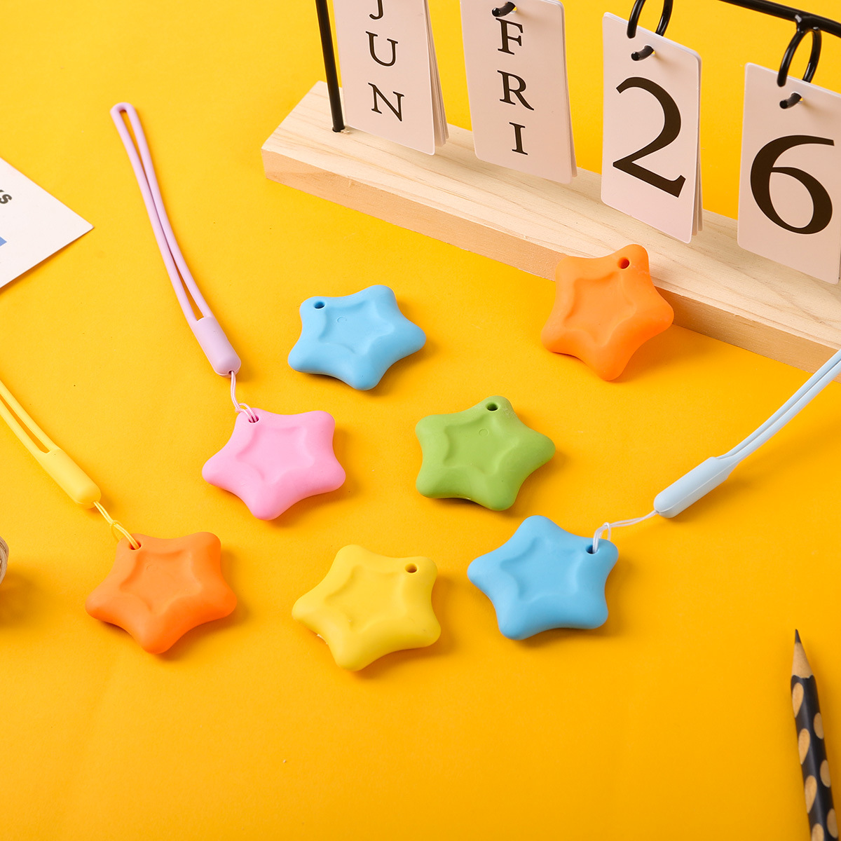 防丢五角橡皮擦字 成线2B橡皮擦得干净好擦成线少屑防丢星星橡皮