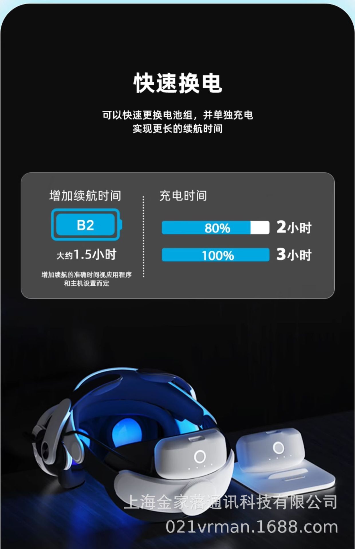 The M3 pro, a head-mounted accessory for oculus quest3, has a long-lasting magnetic power supply and is easy to replace Application Scenario
