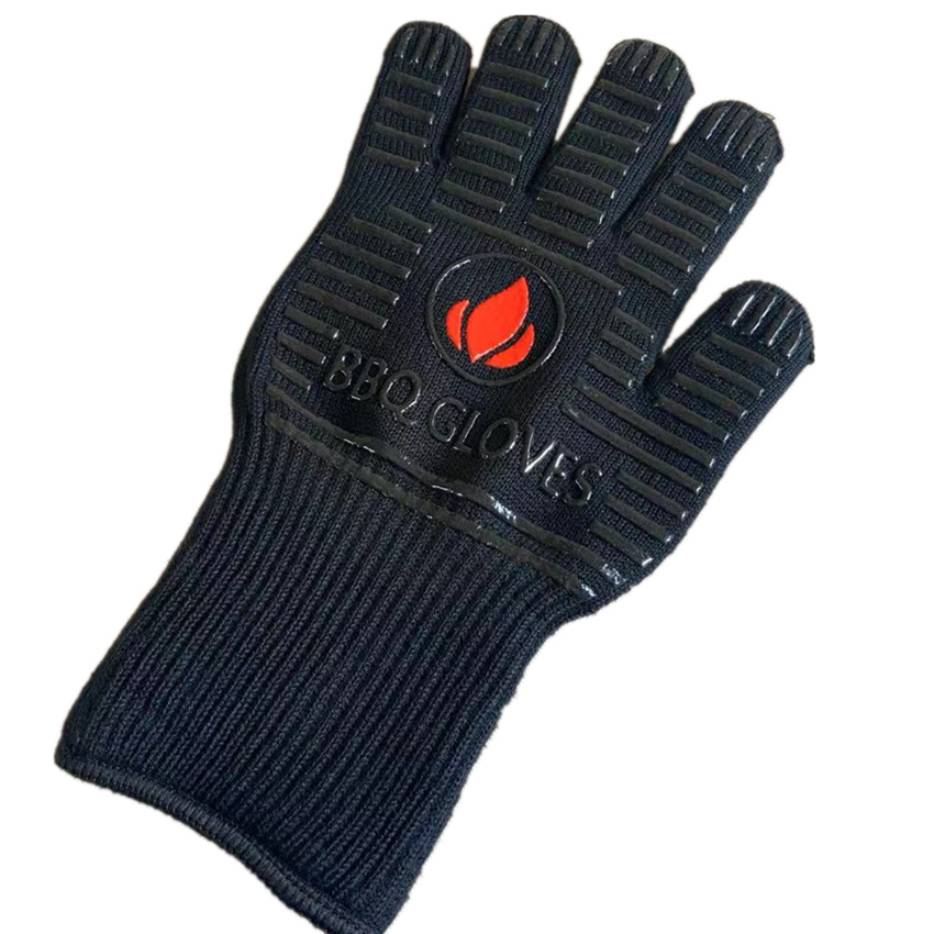 검정과 빨강 BBQ 장갑