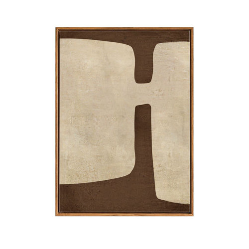 Minimalist abstract living room decoration painting dining sofa background wall entrance hanging art Japanese original wood style model room mural