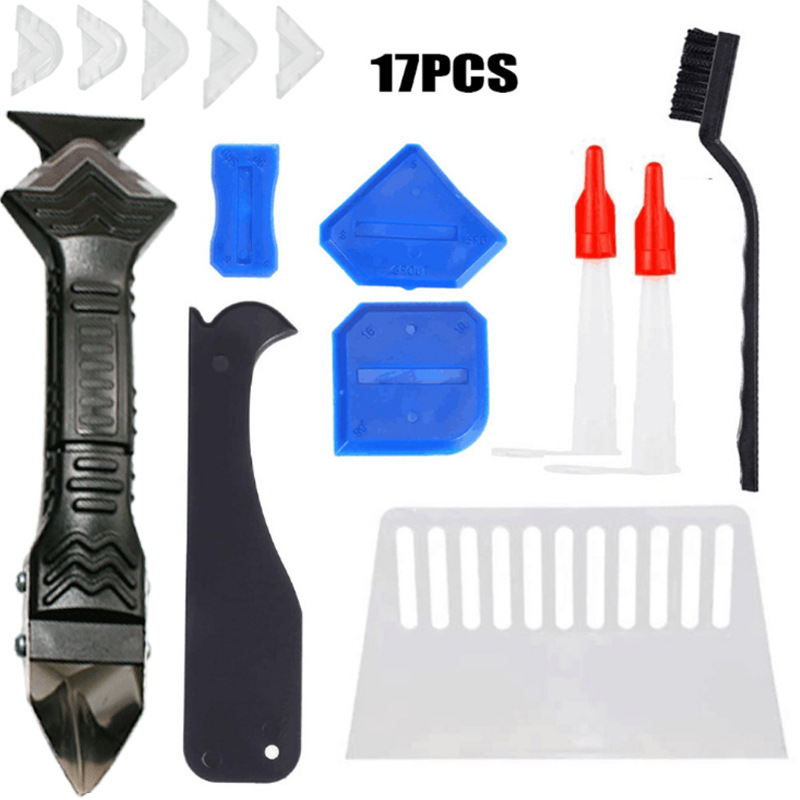 17 피스 세트 (투명 3 in 1 골드