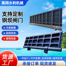 水利钢坝闸阀大型液压钢制闸门厂家拦水钢坝合页坝景观坝升降水库