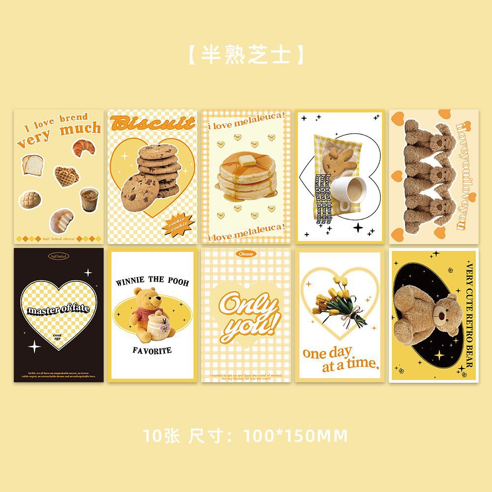 Colección de cientos de tarjetas de postal, estilo ins, estilo anime japonés, estilo retro, arte festivo, suministros culturales y creativos