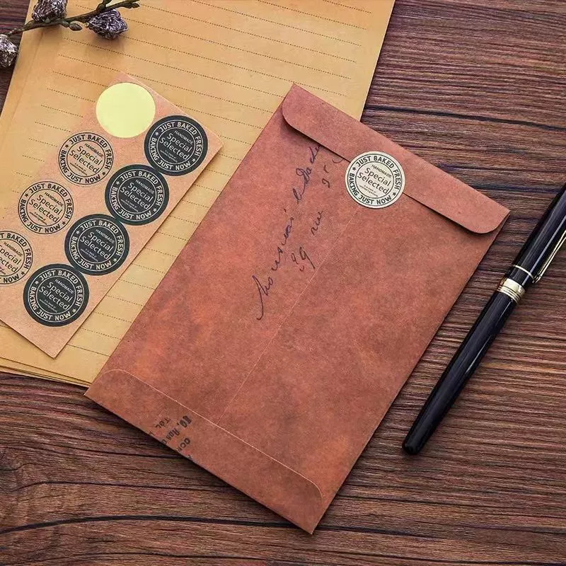 Китайский стиль ретро любовное письмо почерк Романтический ИНС Продвинутый Дизайн ниши простой античный огонь краска Конверт Костюм