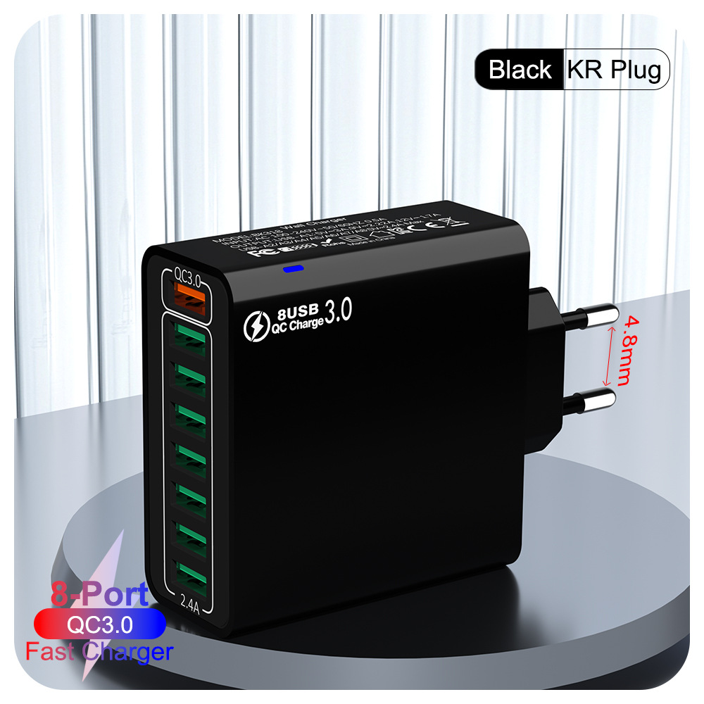 QC3.0 한국 표준 블랙 [베어메탈]