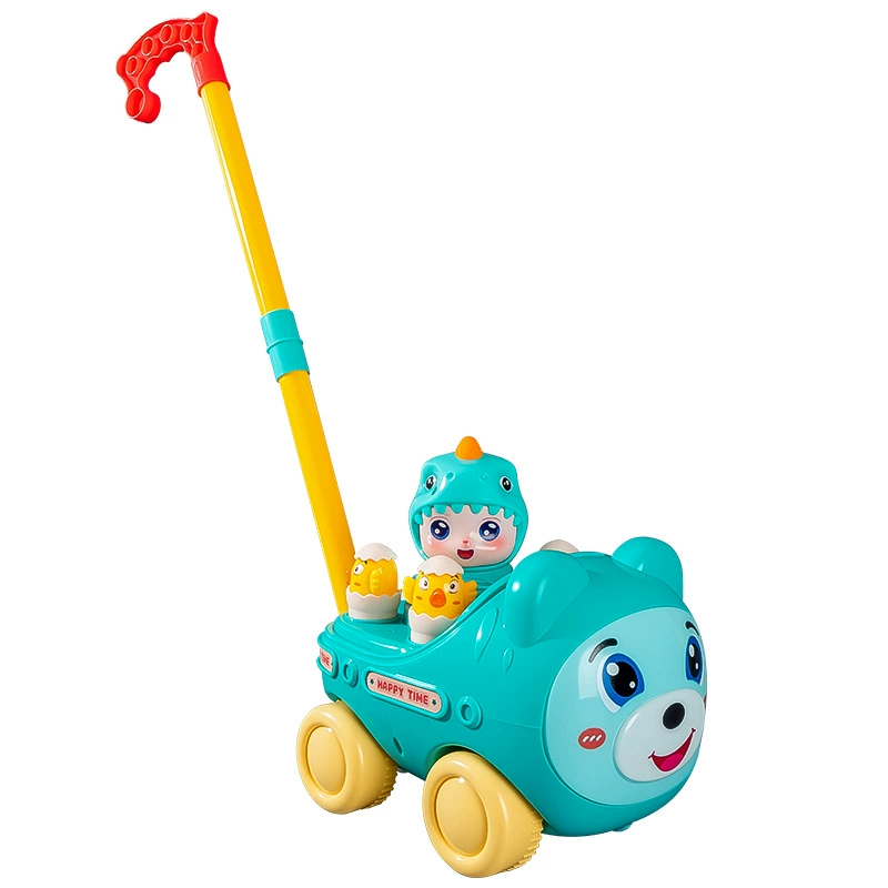 Детская коляска для раннего возраста, игра пальчиками, игрушка, 1-2 года, с маленькими медведями, учит ходьбе, защита от падения, оптом
