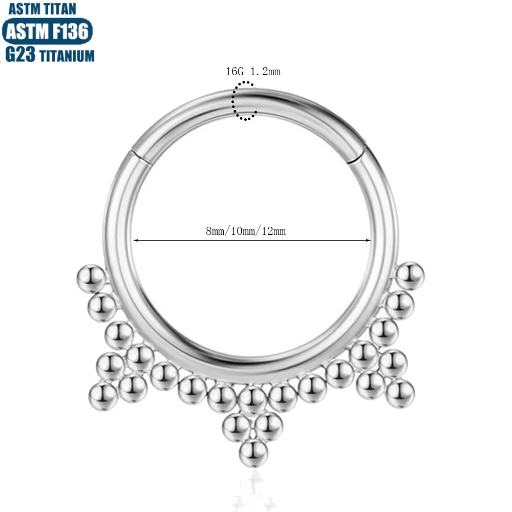Silver pointed spike labret stud material detail
