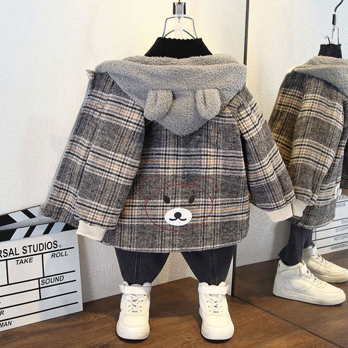Girls winter velvet jacket  new autumn and winter style jacket thickened winter clothing children's jacket cotton