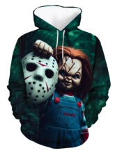 C 36235 Printed hooded sweatshirt ӡ����ñ������
