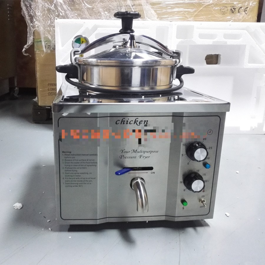 单缸台式压力炸鸡炉商用鸡排高压炸炉只能控温炸薯条压力油炸锅