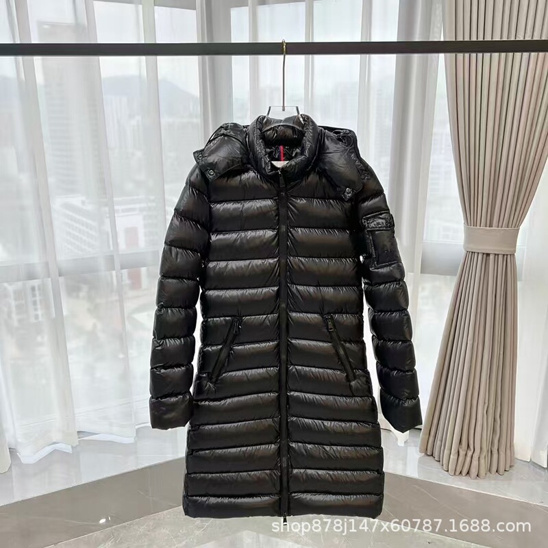 High Version Mongolian down Jacket, Same Style as Shu Qi, Classic Mongolian Waterproof, Cold-Proof, Warm, Slim Long Hooded Jacket