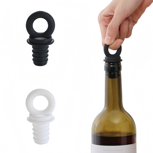 Creative pull-type silicone wine stopper, plastic red wine bottle stopper, creative sealing stopper, vacuum champagne stopper, fresh-keeping bottle stopper