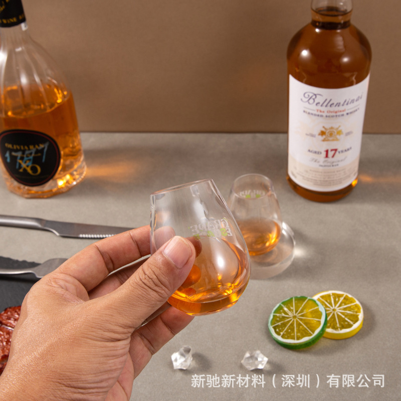 Tazas de whisky de plástico de 120ml tazas de vino gruesas tazas de vino caseras tazas de plástico resistentes a la caída tazas de menú tazas de vino