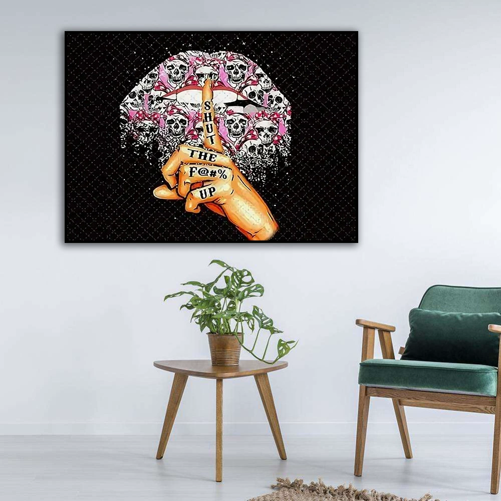 Foreign trade new 5D diamond painting skull lips living room decoration paintings full of diamond diamond painting cross stitch manufacturers wholesale
