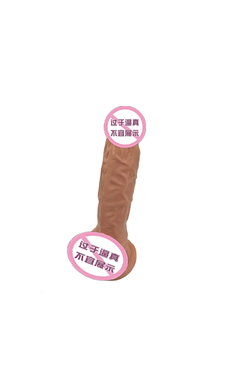 Suction Cup Dildo with Realistic PVC Design, Light Skin Tone, Hands-Free Use — detail image 5