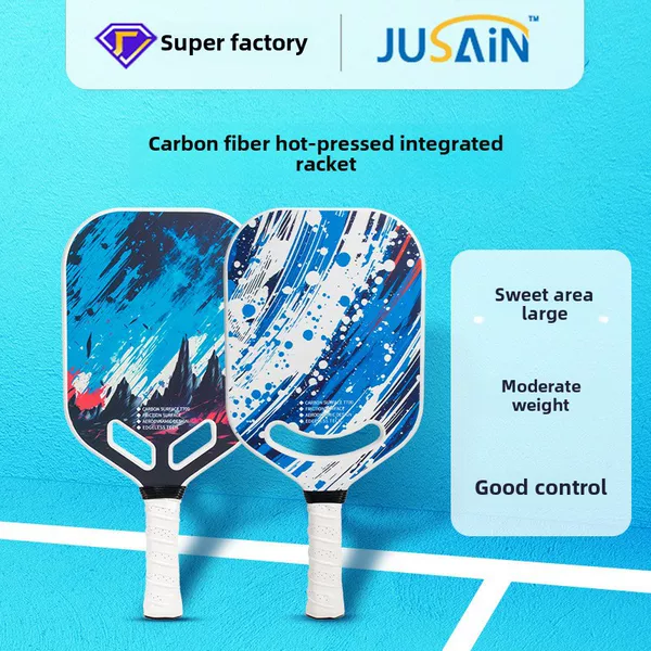Peak racket factory in stock wholesale 16mm pickle ball paddle balanced hot pressing one carbon fiber peak racket
