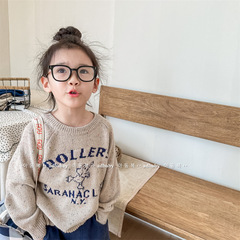 2024 children's clothing spring children's spring clothing Korean style sweater tops sweater boys and girls sweater 123566