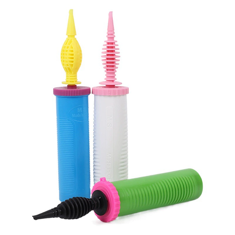 Оптовый внешнеторговый насос для воздушных шаров Macaron большой ручной толкающий двусторонний надувной насос портативный мини-насос