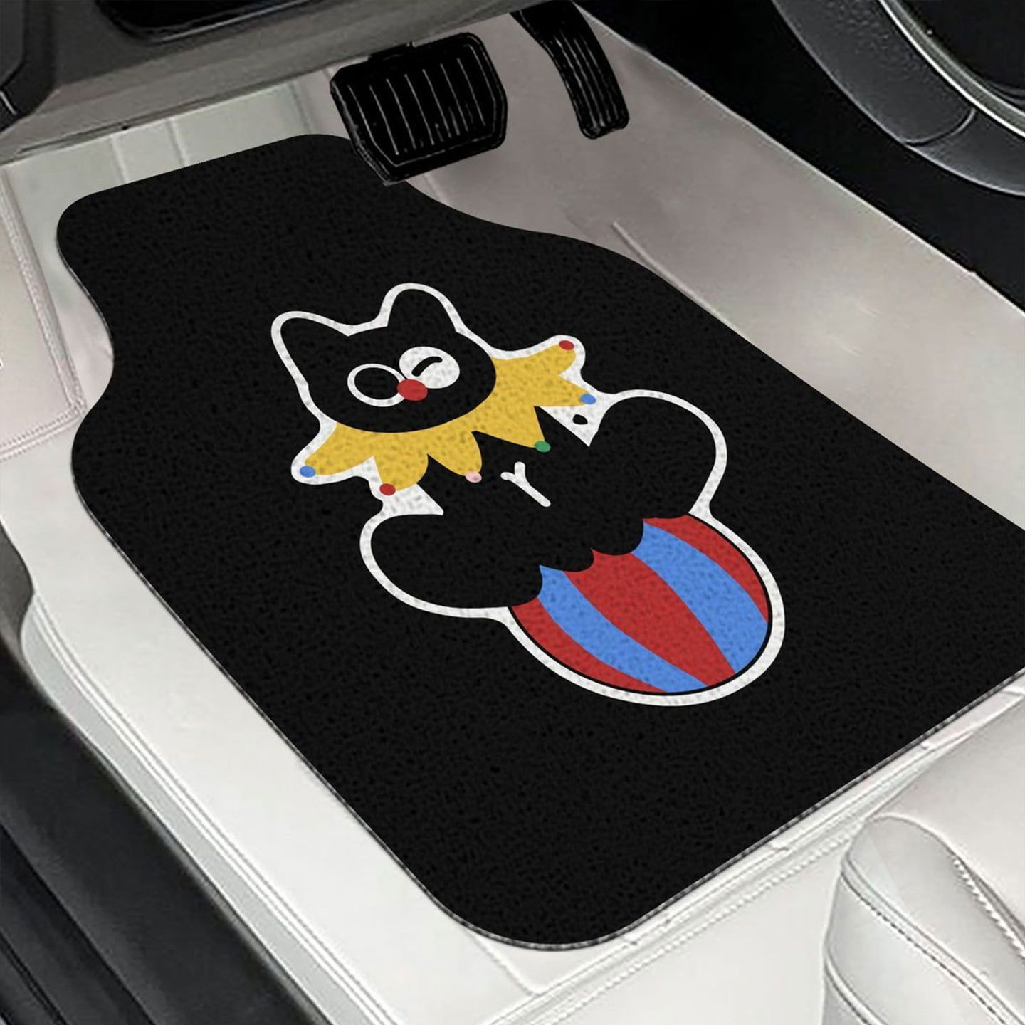 Dropshipping Cartoon Car Silk Loop Floor Mats Universal Cute Washable Anti-Dirt Single-Piece Car Mat
