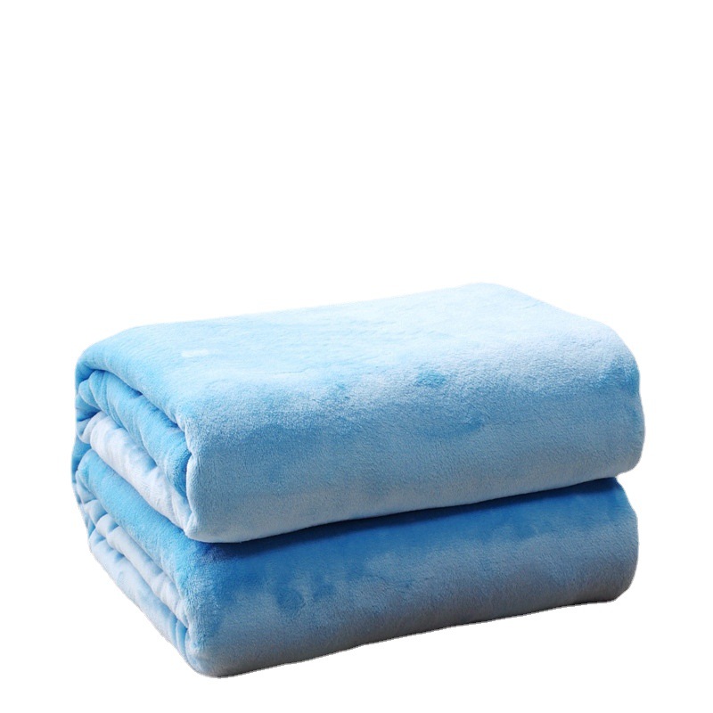 Manta de franela engrosada de color sólido coral polar manta de comercio electrónico transfronterizo manta de regalo de lana de coral al por mayor