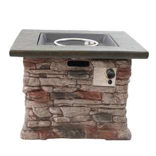 Cross-Border Courtyard Culture Stone Magnesium Oxide Stove Square Heating Stove Outdoor Brazier Ornaments Source Factory Exclusive