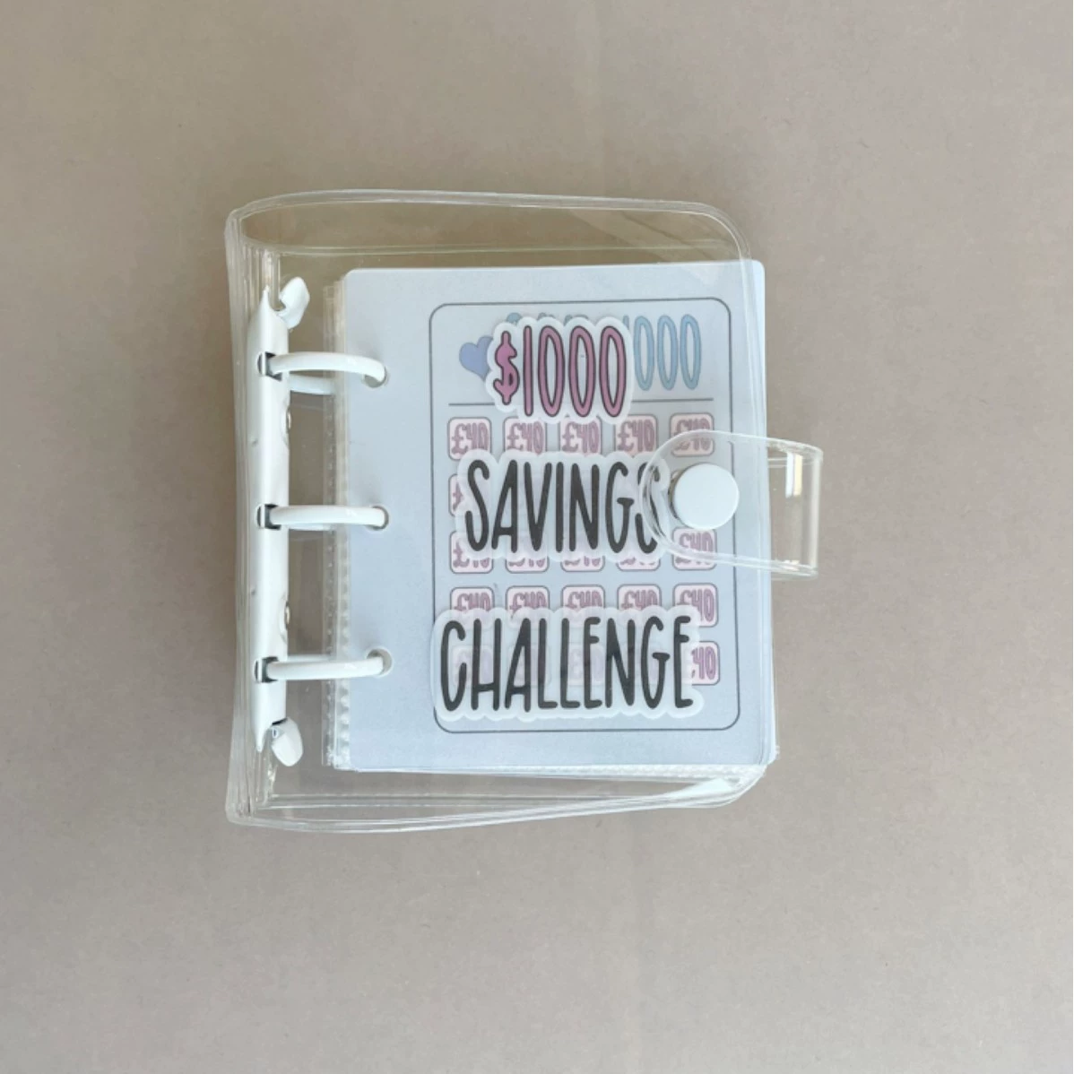 Пенал экономии PVC3 мини — 3-дыр PVC кассовый сберегатель, 11.5×10.5×2.5 см