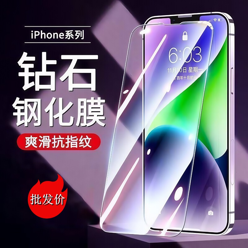 Suitable for Apple 16Promax Tempered Film Iphone16 Screen Protector Cross-Border Wholesale Full-Screen Anti-Fingerprint