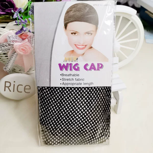 Cross-Border Wig with Two-Way Connection, Wig Net with Extended Invisible Hair Net, Updo Wig Headgear, Two-Way Connection Wig Pressure Cap