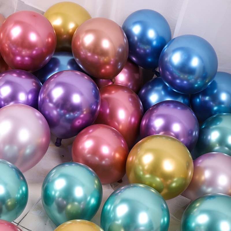 10寸1.8g金屬氣球結婚加厚婚禮場景布置生日派對裝飾婚慶用品批發