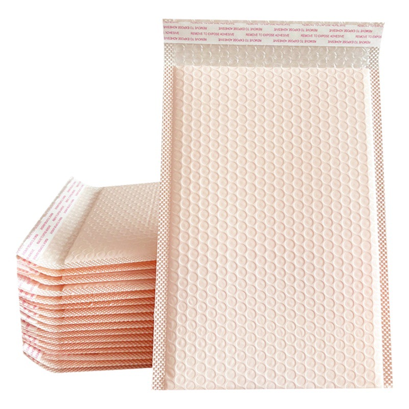 Nude Pink Bubble Bag leche carne marrón Rosa película co-extruida Bolsa de burbujas bolsa de espuma lote pequeño albaricoque Bolsa de burbujas