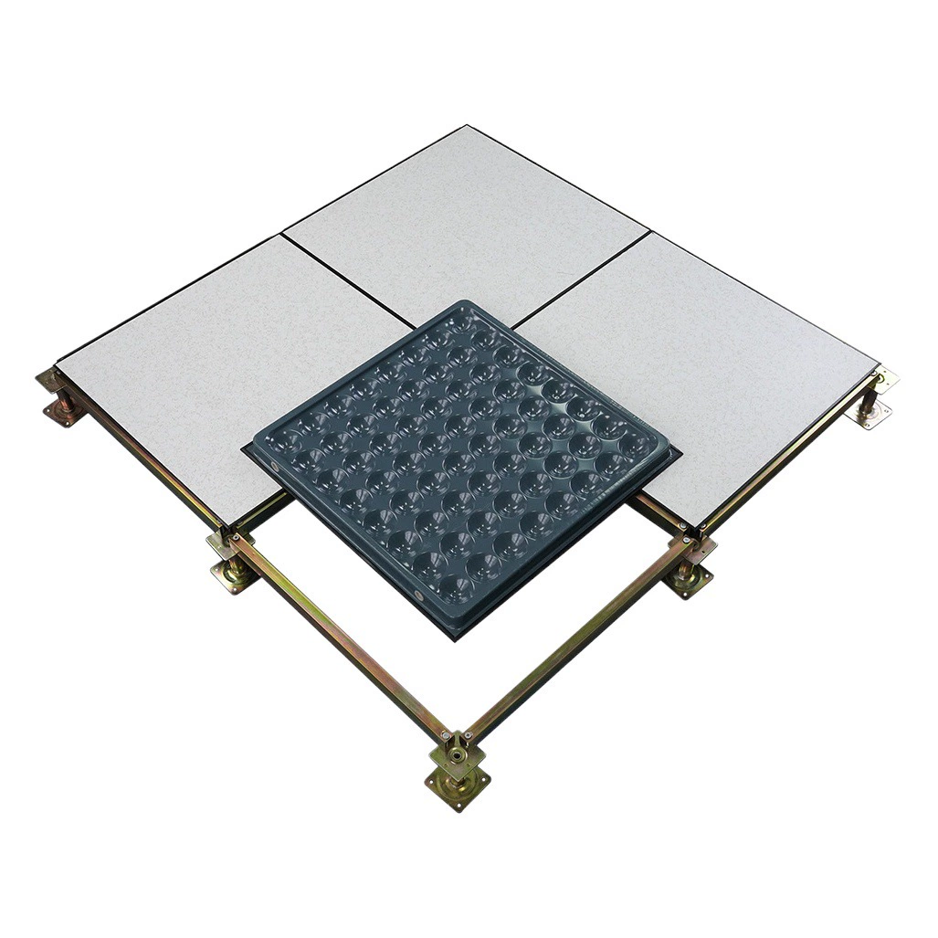 Все-сталь анти-статическое контроля пола номер школьный компьютерный зал анти-статическое высокие накладные подвижные напольная плитка ПВХ электростатического пола