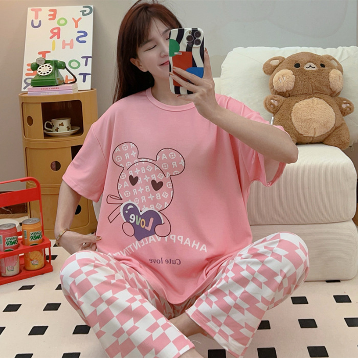 Pijamas nuevos pajamas de verano para mujeres pijamas cortos y largos Mickey ropa para el hogar comercio exterior transfronterizo sudeste asiático