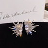 Advanced earrings, micro incrustation, 2022 collection, high-quality style